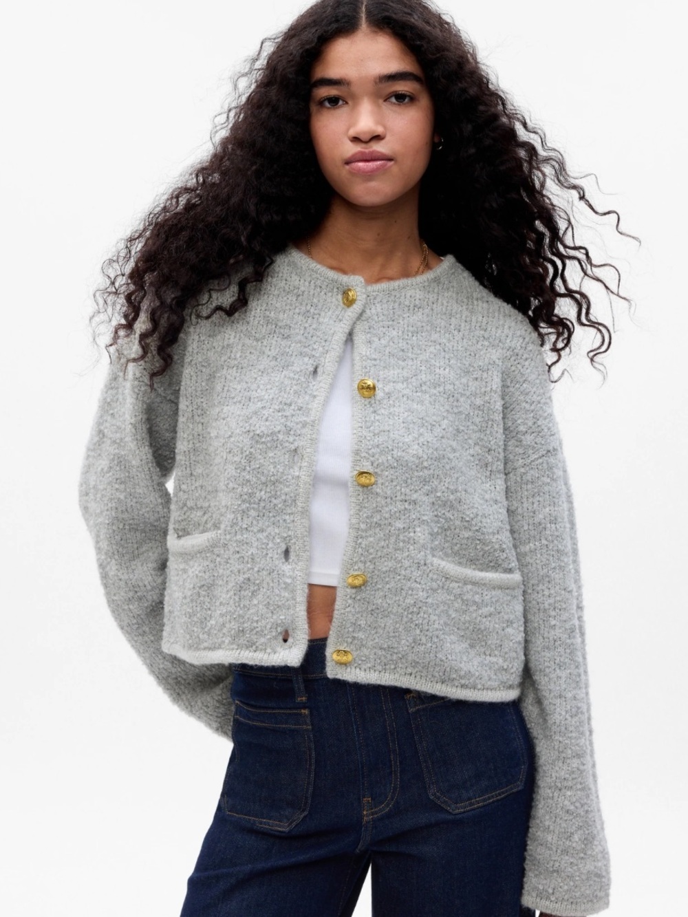 NWT GAP Recycled Sweater Jacket Size L